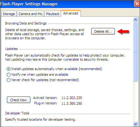 Adobe Flash Player Activex Update